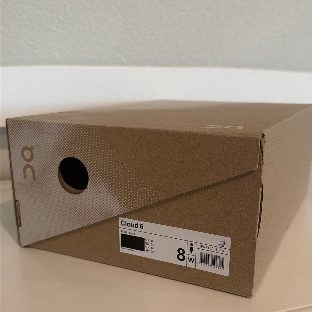 On Cloud 6 Womens Running Shoes Box - Brown